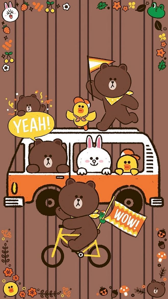 iPhone 壁纸 LINE cony ...