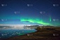 北极光,色彩鲜艳,极光,磁场,宏伟,地平面,非凡的,冰岛国,星座,两极气候