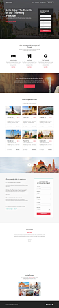 旅游网页设计素材 高端网站设计 旅游网站设计 themeforest 设计网站 网页 平面设计网站 h5网页 服装设计网站 网页模板  国外网站页面设计 网页设计欣赏 网站设计理念 Travel-Multipurpose Landing Page-UiSumo