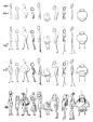 Character Sketch Process by LuigiL.deviantart.com --- I thought it would be nice to share one of the ways I sketch out character ideas. I first sketch the simple head and body shapes, then I sketch lines for legs and arms to create a pose template. I then