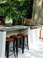 AWESOME built in grill idea!! Pure Style Home: Our new Patio: Little Liess's Bar & Grill: