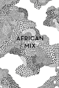 African Mix Posters. : Série d'affiches pour une exposition en l'honneur de l'Afrique et de Nelson Mandela sur le thème "African Mix". Mon travail s'axe sur le mélange et la relation du noir et du blanc dans la création de motifs évoquant ma vis