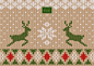 菱形花纹 麋鹿 圣诞树 毛织针织 圣诞设计元素PSD tid156t002788