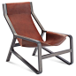 Toro Sling Lounge Chair - Leather Sling Chair | Blu Dot