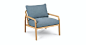 Kirkby Powder Blue Lounge Chair - Primary View 2 of 6 (Click To Zoom).