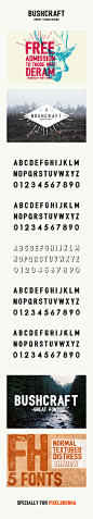 Bushcraft Font Family