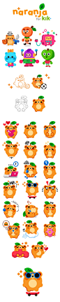 Naranja - Messenger App Sticker Pack