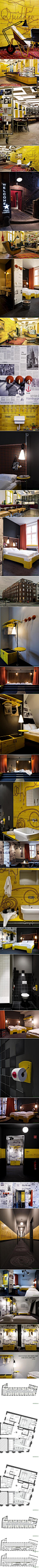 【Superbude 2 酒店】Dreimeta Armin Fischer 设计，位于德国。九十个房间最多可以容纳二百七十位旅客，厨房，自助餐厅，酒吧，个性化的家俱，与酒店的室内环境合为一体,相得益彰。http://bit.ly/17NiwCl