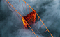 General —— mist landscapes nature bridges aerial view Golden Gate Bridge morning architecture sunrise