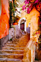 意大利，古老的楼梯