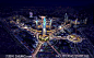 繁华大都市夜景鸟瞰图PSD分层素材 - 大图网设计素材下载