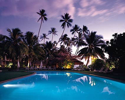 游泳池, 棕榈树, 度假村, 热带, 假...