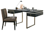 Bentley Desk, Espresso modern-desks