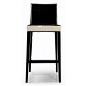 Montbel Collection Newport Cream and Dark Wood Barstool 01881: 