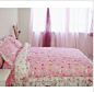 韩式可爱花边床裙式hello kitty床上用品三/四件套床品套件1.2-2m