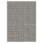 Rugs - Black Greek Key Peruvian Llama Flat Weave Rug