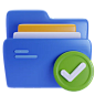 Folder select 3D Icon