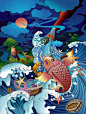 健美糖：一条游在插画世界里的鱼 - 视觉中国设计师社区