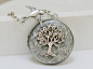 Tree of life,Silver Locket,Locket,Leaf,Tree,Bird,Antique style Locket,Filigree Leaf,Locket Necklace,Wedding Necklace : This sweet locket, comes with a small little antiqued silver bird that has been woven into the chain.  Locket opens to hold 2 photos or 