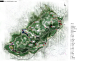 天井山风景区 景观设计彩色平面