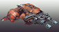 Scifi speeder, Tor Frick : Scifi speeder I made quite some time ago for the Polycount petrol challenge but never rendered out. Highpoly without UVs, textured procedurally.