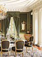 #Olive - dining room by Alexa Hampton: 