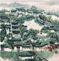“邂逅江南” —— 国画家曹仁容写意山水作品《苏州园林名胜图》