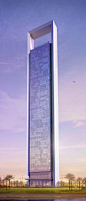 Abu Dhabi National Oil Company HQ, Abu Dhabi, UAE by HOK Architects :: 76 floors, height 342m