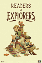 **(If any librarians/teachers/bookstore peeps etc want a free printed version of this poster please email Adrienne Kress at adriennekress @ gmail.com)**<br/>Check out a poster I created for the fantastic Explorers series by @adriennekress! I’ve alwa