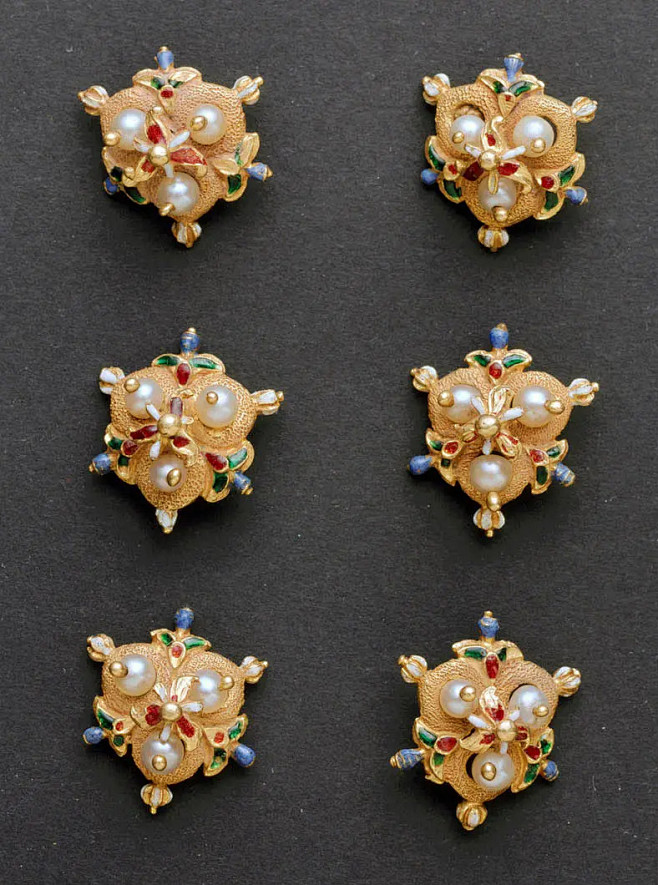 装饰纽扣，1570-1600。 意大利。...