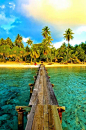 Island Bridge, Tahiti
photo via besttravelphotos