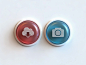 Dribbble - Glass Buttons by Webshocker