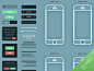iPhone App Wireframe PSD
