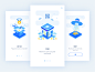 Sign Up/Sign In flat design ui ios app in up sign