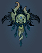 Tomb Kings Symbol , Ted Beargeon : Warhammer Online: Age of Reckoning - Each of the MMO races needed a symbol ... this one was created for the Tomb Kings.
    
    Warhammer - Tomb Kings
    http://whfb.lexicanum.com/wiki/Warhammer_Armies:_Tomb_Kings_%286
