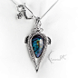 UNHDRIEL - silver and labradorite by LUNARIEEN#饰品##宝石#