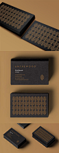 Sophisticated Black And Gold Patterned Business Card Design: 