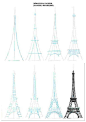 素描巴黎铁塔