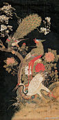 ——沈铨《工笔画微展》 沈铨（1682--约1760）。清代著名画家，浙江湖州人，擅画花鸟走兽，以精密妍丽见长。沈铨的花鸟画，行笔精致，格调高古，达到了一般画家难以企及的“有声有色”的境界。除得益于精湛的笔墨功夫外，能意在笔先，以意为魂，化法度为活力，故妙得神韵。被称为“舶来画家第一”。