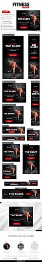Fitness Web Banners Template PSD #ad #design Download: http://graphicriver.net/item/fitness-banners/14239641?ref=ksioks
