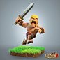 Barbarian - Clash of Clans, Supercell Art : © 2012 Supercell Oy.