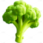 餐饮蔬菜西兰花C4D立体元素
