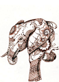 Elephant Art Print: 