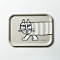 瑞典Opto Design米琪猫系列木质托盘 