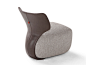 Upholstered easy chair with armrests NOA by AMURA_4