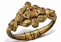 普福尔茨海姆首饰博物馆
黄金、红宝石、祖母绿手镯
罗马，公元1860年-1865年