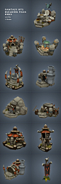 Orc RTS Building Set Low Poly - 3DOcean Item for Sale - $110