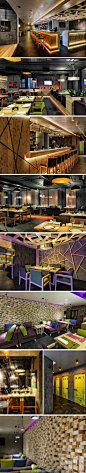 #梦幻餐厅# 依旧是在欧洲很受欢迎的工业风格loft 餐厅 