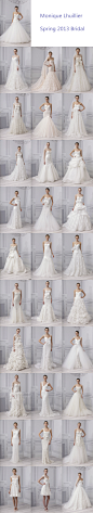 Monique Lhuillier Spring 2013 Bridal（单张图片详见画板http://huaban.com/boards/632075/）