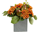 John Richard Orange Sherbert Floral Arrangement in Vase